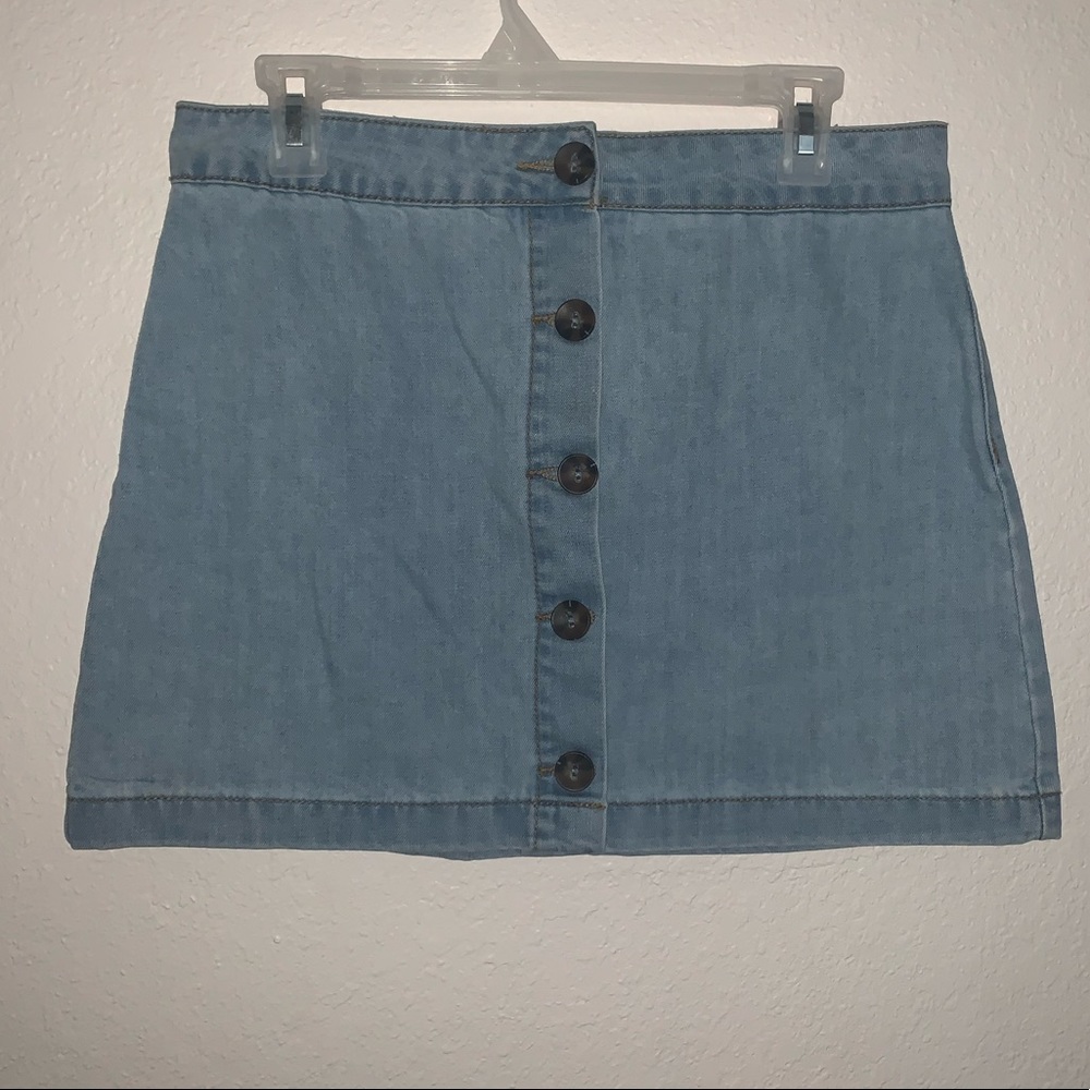 Denim Button up Skirt